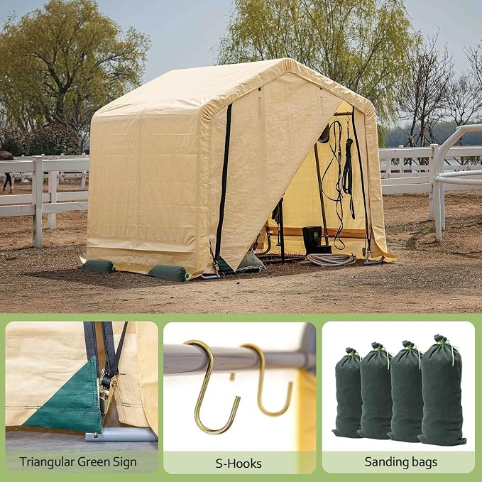 6x6 ft Heavy Duty Outdoor Storage Shed - Image 3