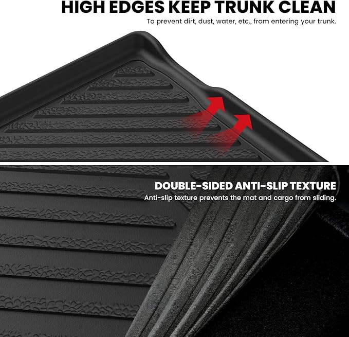 LASFIT Cargo Mat for Jeep Renegade 2015-2023 Upper Position, All Weather TPE - Image 5
