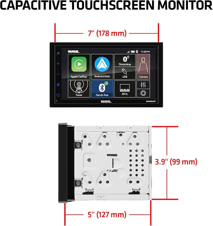 Sound Storm Laboratories DD988ACP Car Audio Stereo System – Apple CarPlay - Image 4