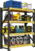 Garage Shelving Unit, 4 Tier Heavy Duty Racks, Easy Assembly, Metal Racks by Pokoke