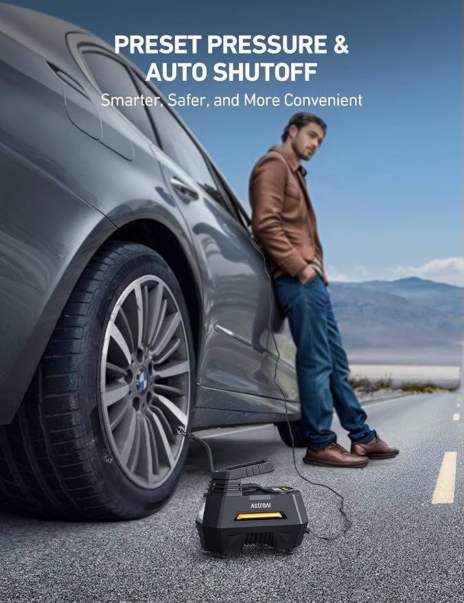 AstroAI Tire Inflator Portable Air Compressor Tire Air Pump - Image 4