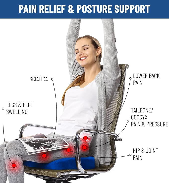 Everlasting Comfort Doctor Recommended Memory Foam Seat Cushion - Image 8