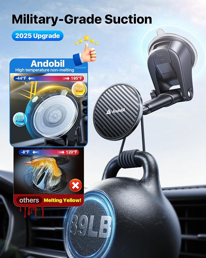 【True Military-Grade】andobil 3 in1 Magnetic Phone Holder - Image 2