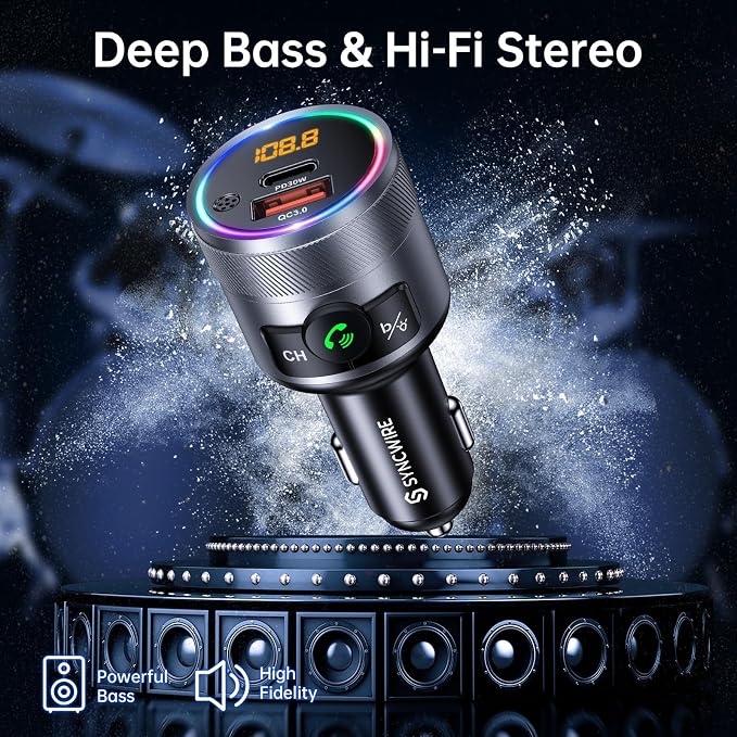 Syncwire Bluetooth 5.4 FM Transmitter - Image 5