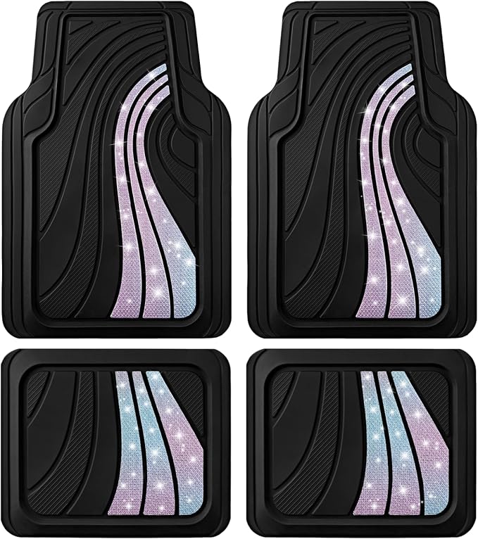 Road Comforts Car Floor Mats Full Set – Front & Rear Car Floor Mats by RoadComforts