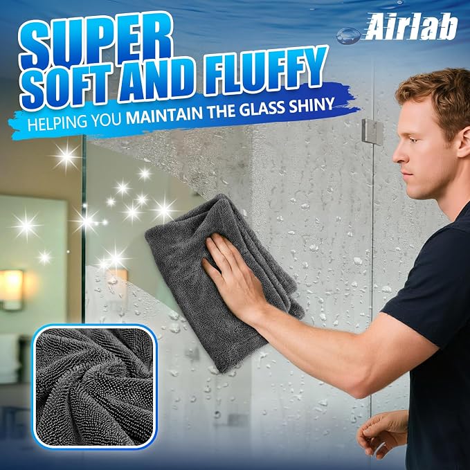 Airlab Microfiber Towels for Cars Wash Drying Super Absorbent Cleaning Cloth - Image 8