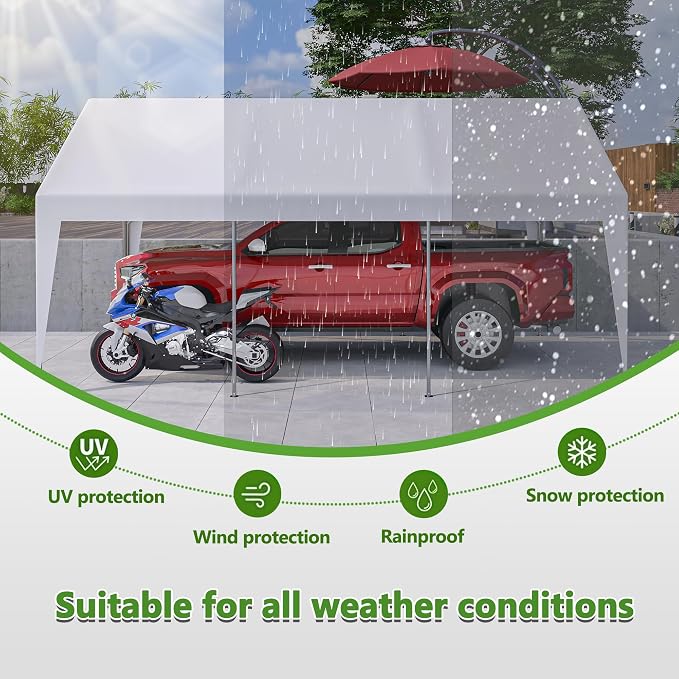13x20 ft Heavy Duty Carport - Image 5