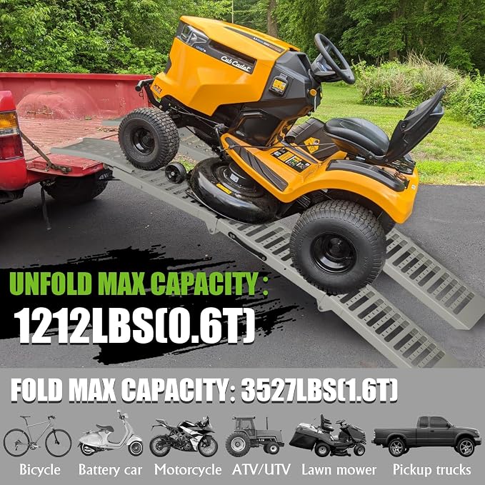77.2" L x 9.8" W Truck Ramps, 1212 Lbs Loading Ramps - Image 3
