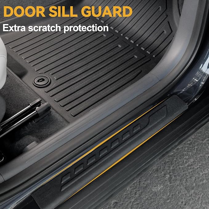 Floor Mats Set for 2024 2025 Hyundai Kona Gas, Full Coverage All Weather Floor - Image 4