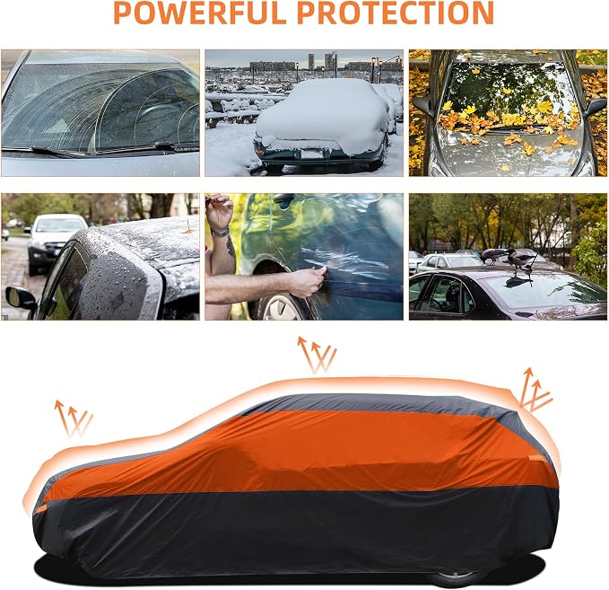 SUV Car Cover Hatchback Cover Waterproof All Weather, Outdoor Car Covers - Image 6