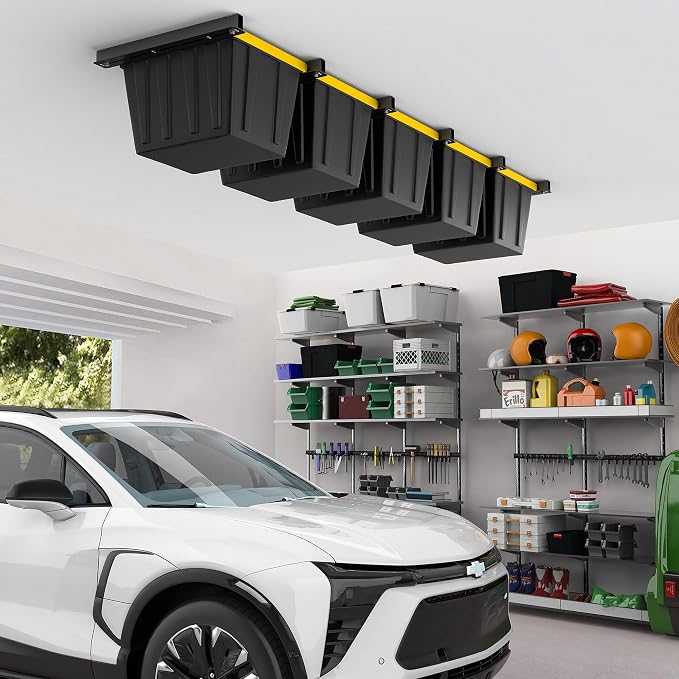 EVERHANGER Ceiling Storage Rack, Heavy Duty Overhead Garage Storage Rack - Image 7