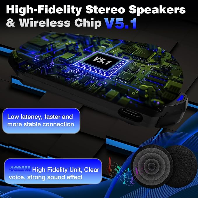 Motorcycle Helmet Headset Support 8 Riders Group Intercom Communication System - Image 5