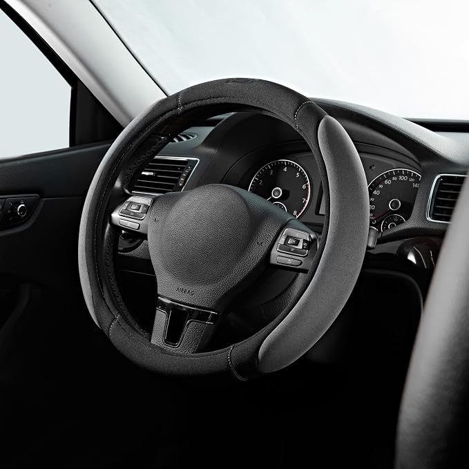Skechers Steering Wheel Cover, 14.5-15 Inch Universal Memory Foam Car Steering by Skechers