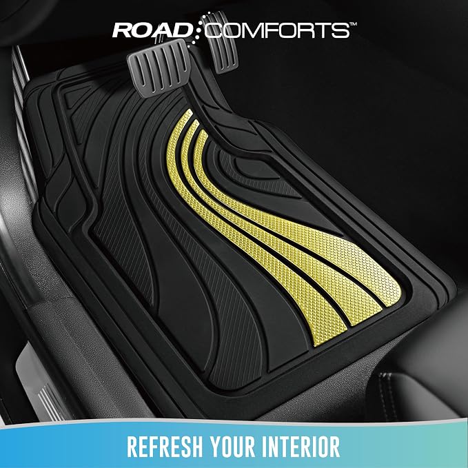 Road Comforts Car Floor Mats Full Set – Front & Rear Car Floor Mats - Image 2