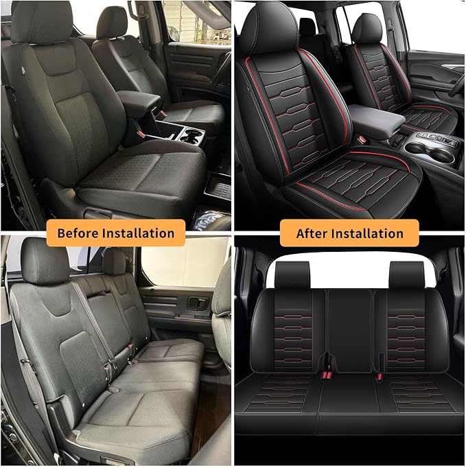 Seat Covers Fit for Honda Ridgeline 2006-2024 2025: Crew Cab 5 Seats Car Seat - Image 7