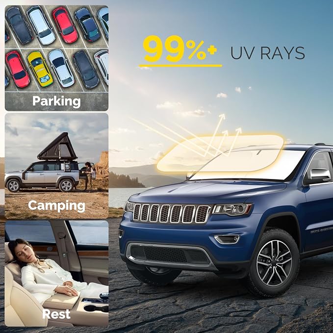 Car Windshield Sun Shade Compatible - Image 2