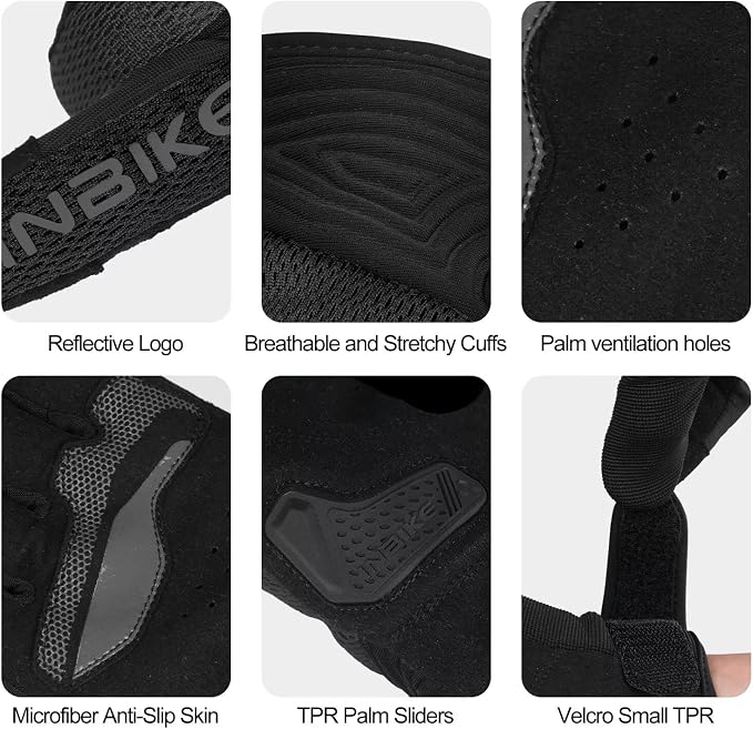 INBIKE Breathable Mesh Motorcycle Gloves - Image 7
