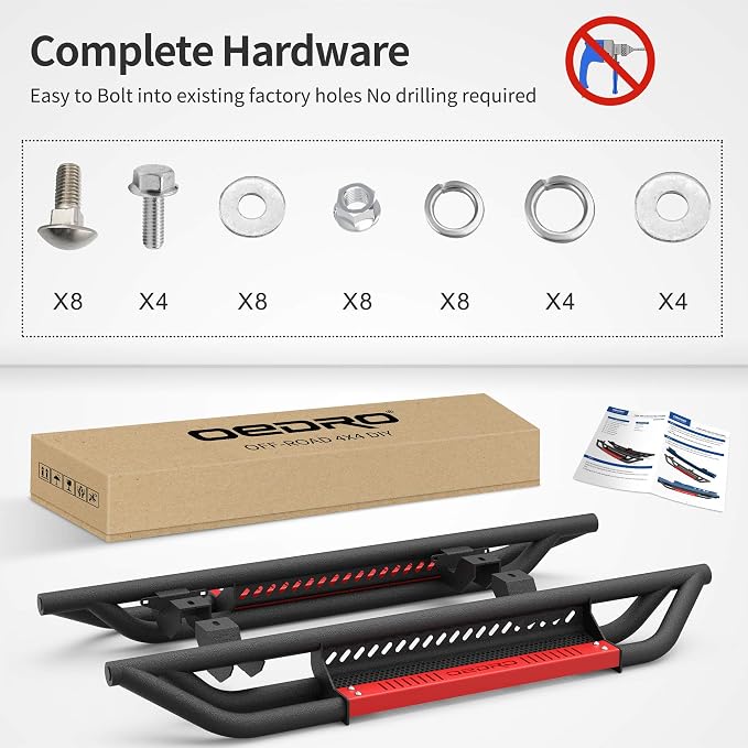 OEDRO 6 inch Running Boards, Drop Side Steps Compatible - Image 9
