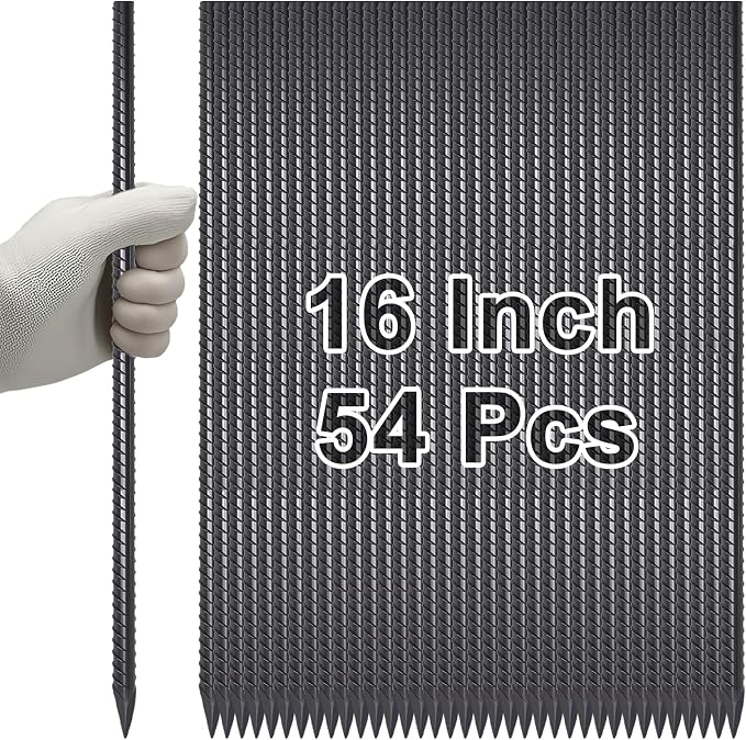 VVOKGO Rebar Stakes 16 Inches Ground Concrete Form Stakes, Straight Metal by VVOKGO