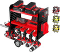 Power Tool Organizer-6 Drill Holder Wall Mount, 3 Tier Heavy-Duty Hand Tool by BUILTSTRONG