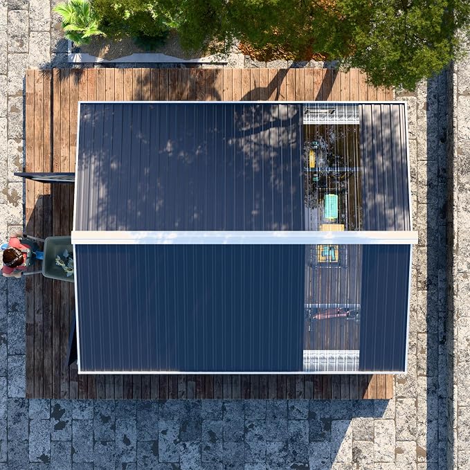10x12 FT Metal Outdoor Shed - Image 8