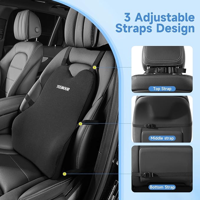 Lumbar Support Pillow for Car Improve Lower Back Pain Relief & Sitting Posture - Image 4
