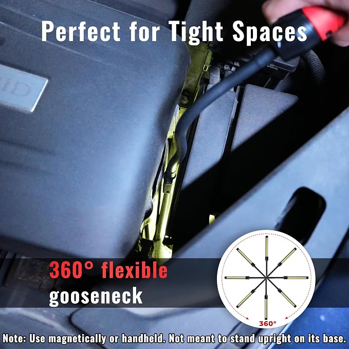 Rechargeable Work Light Magnetic, 800LM LED Work Light - Image 2