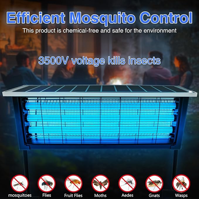Large Solar Bug Zapper with High Powered - Image 2