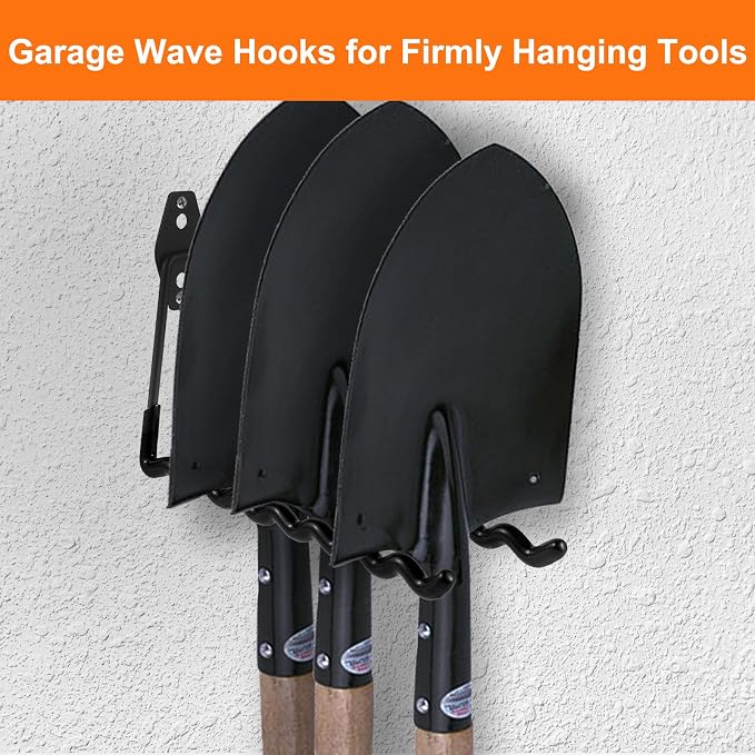 Wall Mounted Garage Hooks Tool Organizer, 12.4 Inch Garage Storage Hook Heavy - Image 5