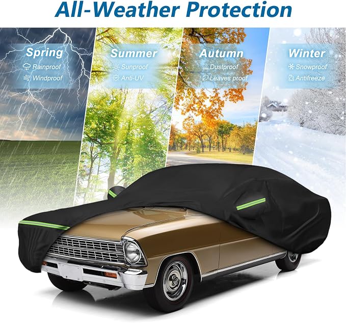 Waterproof Car Covers for Chevrolet II Nova/Nova SS 350/350 SC Sedan/Coupe - Image 7