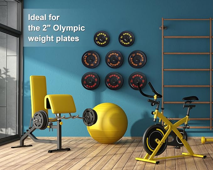 Weight Plate Holder, Wall Mounted Weight Rack Storage - Image 2