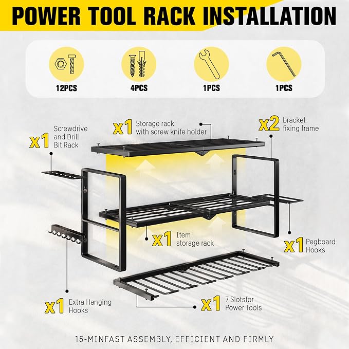 Power Tool Organizer Wall Mount - Image 2
