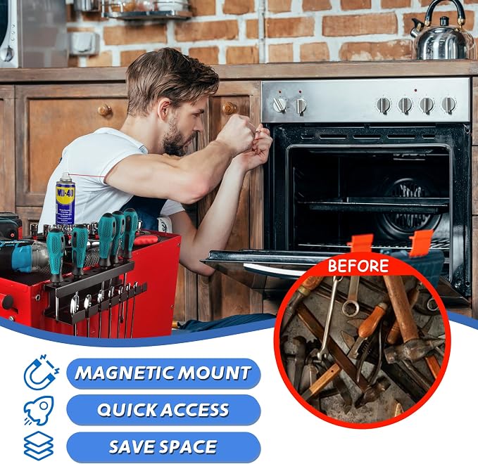 ULIBERMAGNET Magnetic Wrench Holder, Heavy Duty Magnetic Tool Holder, Wrench - Image 7