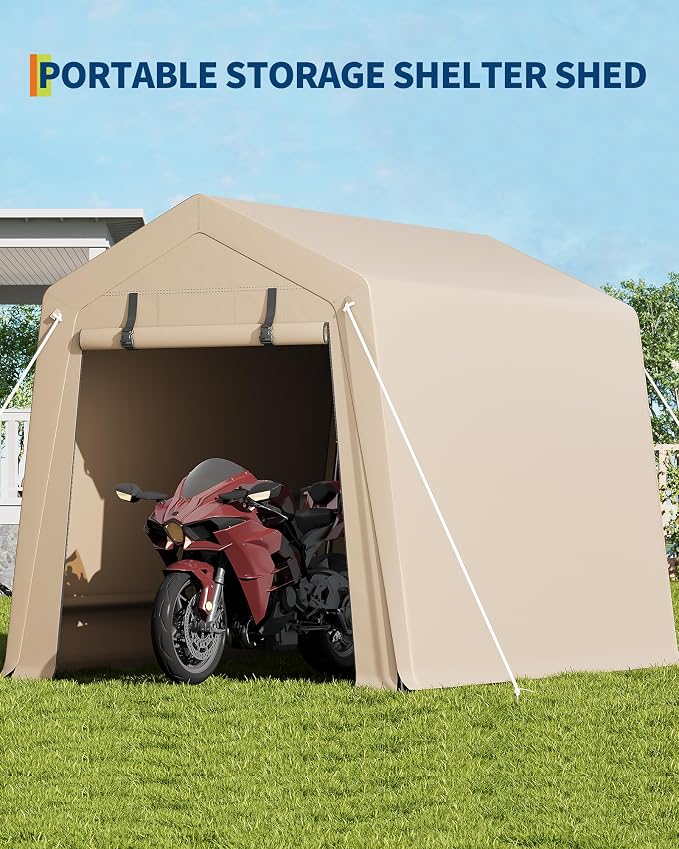 6x8 Ft Carport Heavy Duty Tent - Image 3