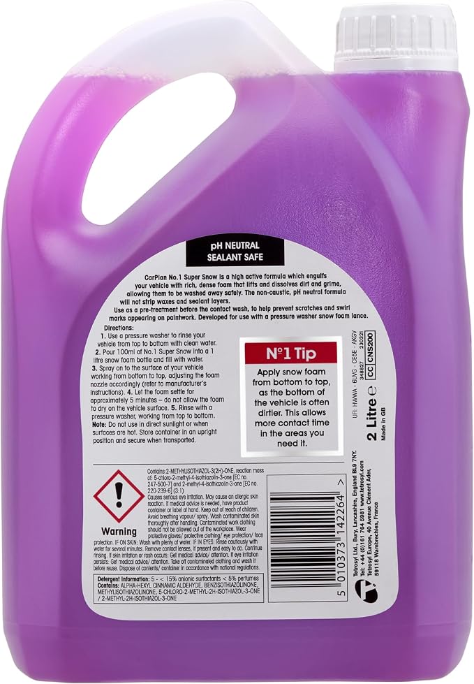 No.1 Super Snow Car Shampoo, 69 Fl Oz - Image 2