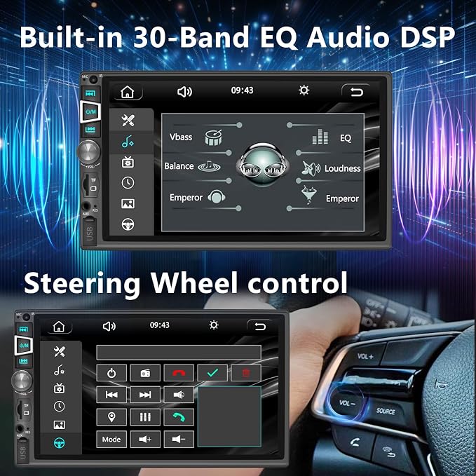 Double Din Car Stereo Compatible - Image 4