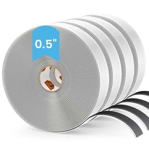Butyl Putty Tape Black, 1/2" x 30' x 1/8" EDPM Butyl Rubber Sealant, Sound by TAPEBEAR