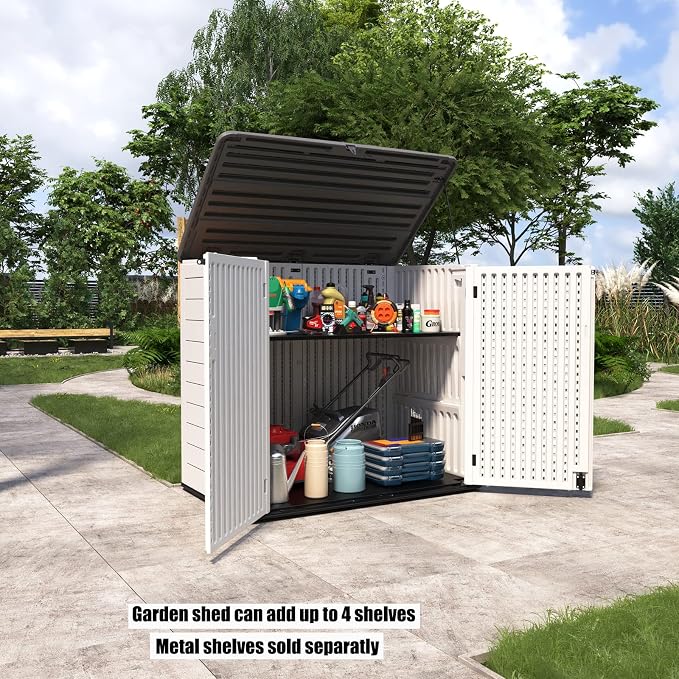 Large Horizontal Storage Sheds, 38 cu.ft. Outdoor Storage Box - Image 2
