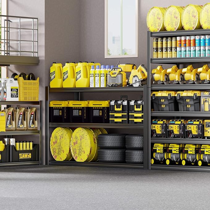 50" W Garage Shelving Heavy Duty, 6 Tier Garage Shelves, Commercial Metal - Image 2