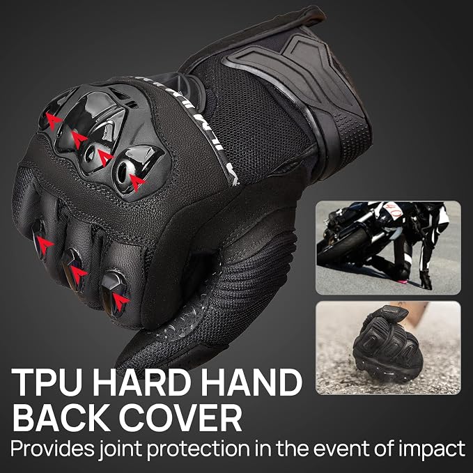 ILM Motorcycle Gloves for Men and Women Touchscreen Riding Gloves Motorbike - Image 2