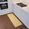 Ottomanson Hallway Runner Rug 20" x 59" Non Slip Trellis Area Rugs Easy to by Ottomanson