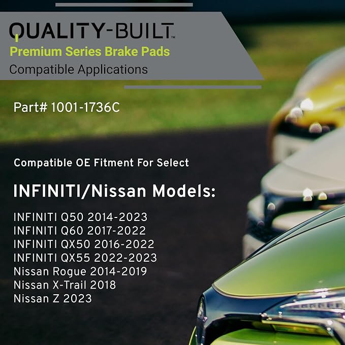 Premium Ceramic Front Brake Pads Compatible - Image 3