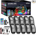Nilight RGB LED Rock Lights Kit 10 PCS 18LED Wide Angle Wheel Well Light by Nilight