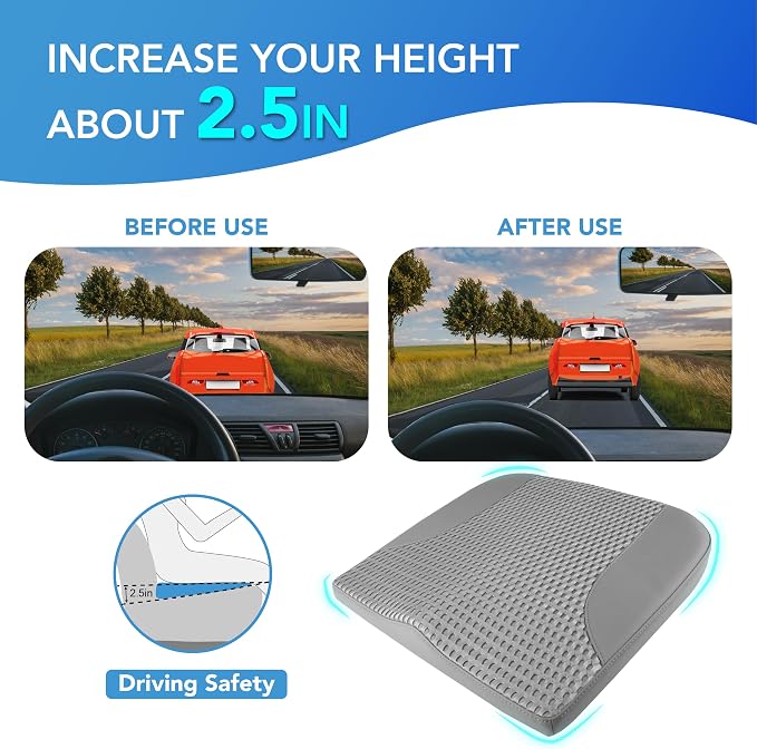 Car Seat Cushion, Comfortable Memory Foam Seat Pillow - Image 4