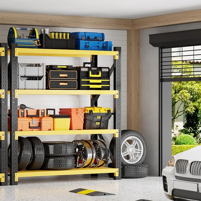 5000LBS Garage Shelving 59" W Garage Shelving Heavy Duty 4-Tier Metal Storage - Image 2