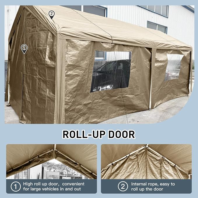 Car Canopy Portable Garage Duty Carport - Image 5