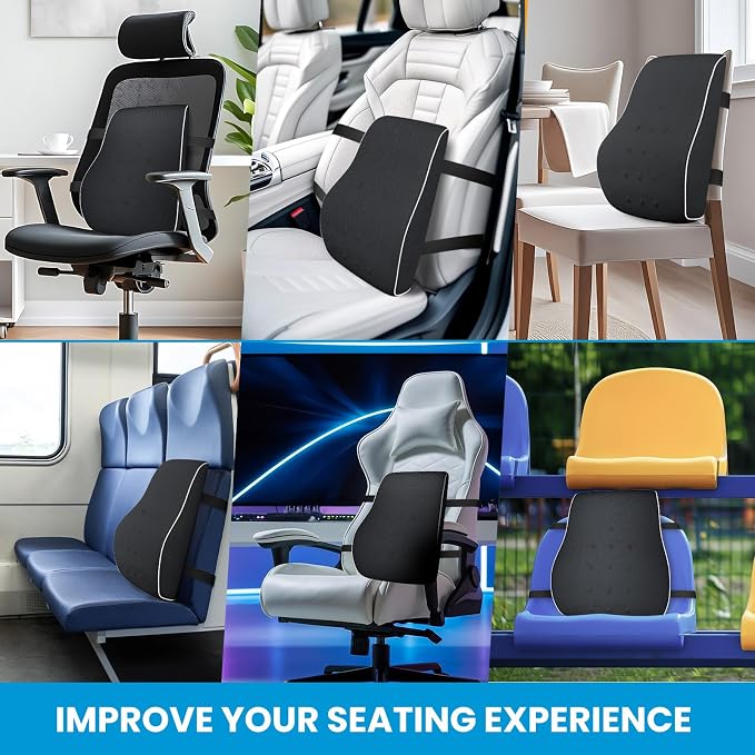 Lumbar Support Pillow for Office Chair, Office Home, College Dorm Room - Image 8