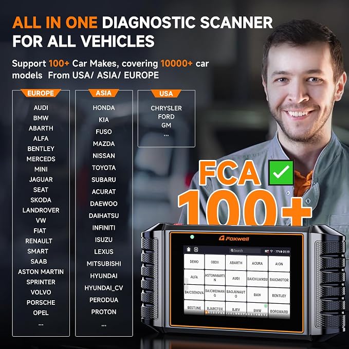FOXWELL NT726 Bidirectional Scan Tool, All System OBD2 Scanner Diagnostic Tool - Image 8