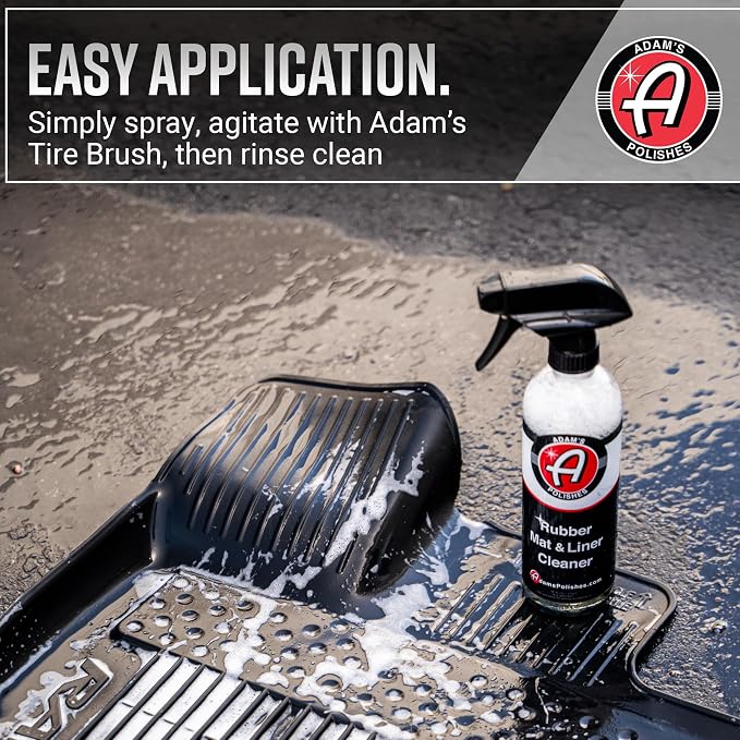 Adam's Polishes Rubber Mat & Liner Cleaner 16oz Protectant & Rubber Floor Mat - Image 5