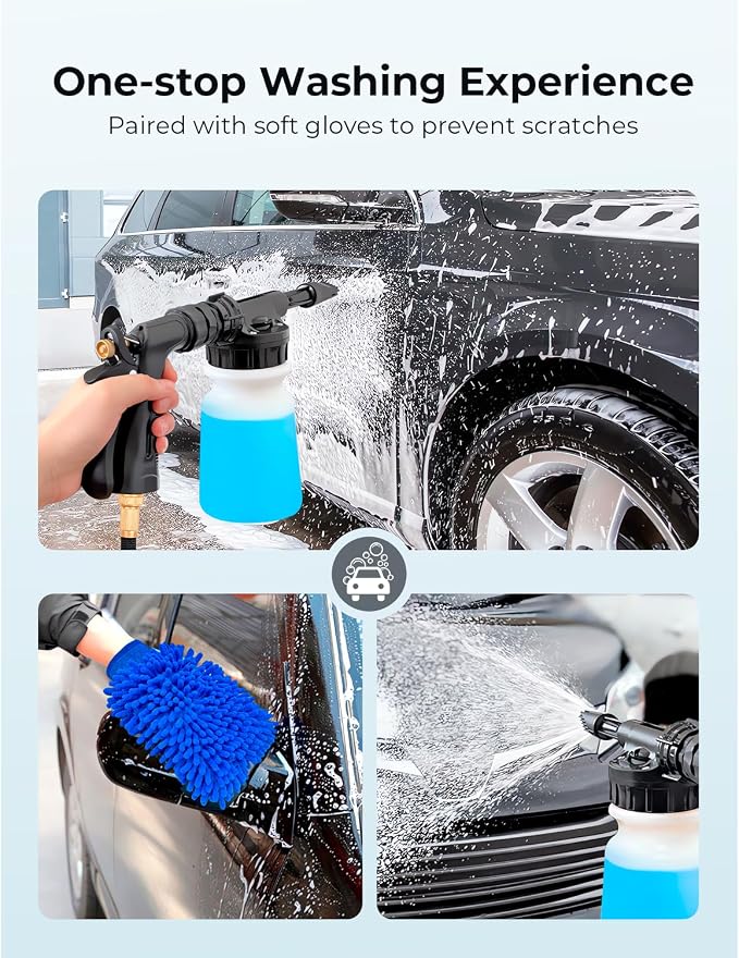 Car Wash Foam Gun + Microfiber Wash Mitt - Image 5